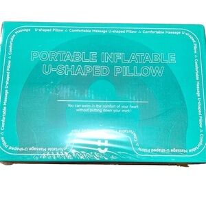 NEW Inflatable Portable U-shaped Travel Pillow